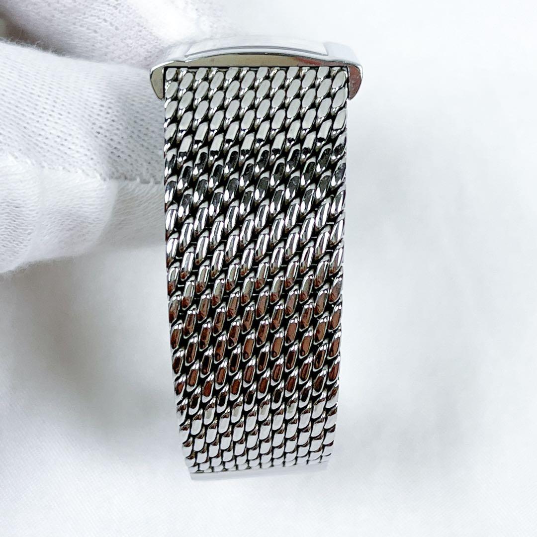 希少 稼動品 ディオール 腕時計 リバ スクエア スチールバンド レディース