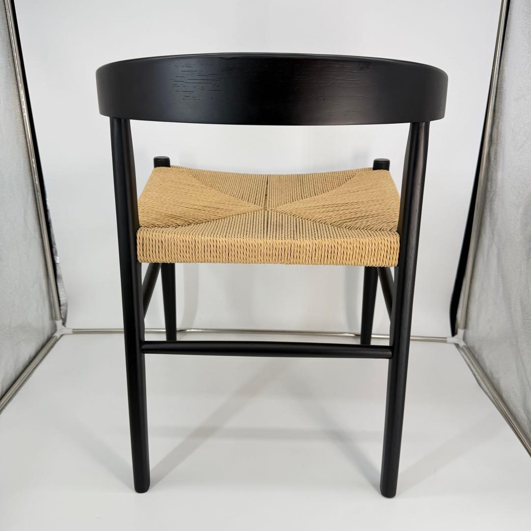 【送料込】Re:CENO PRODUCペーパーコードチェア ブラック×ナチュラル