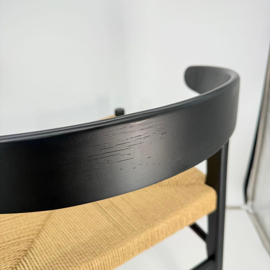 【送料込】Re:CENO PRODUCペーパーコードチェア ブラック×ナチュラル