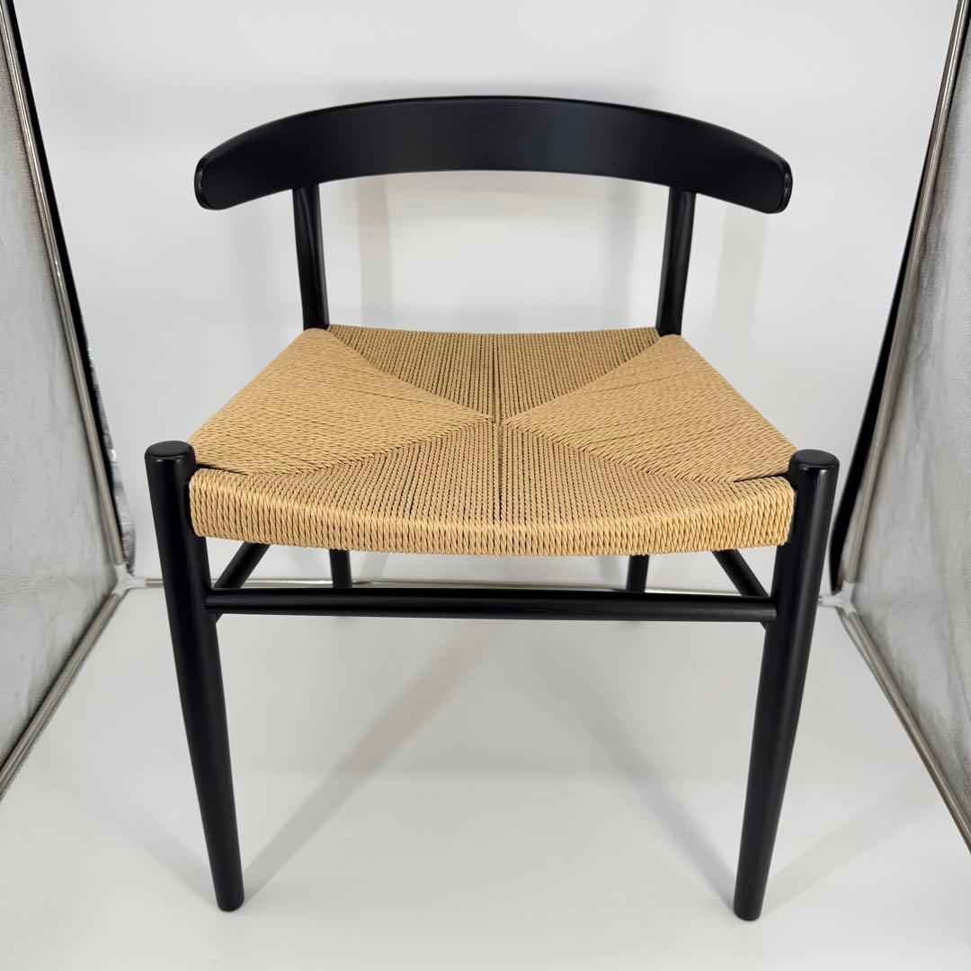 【送料込】Re:CENO PRODUCペーパーコードチェア ブラック×ナチュラル