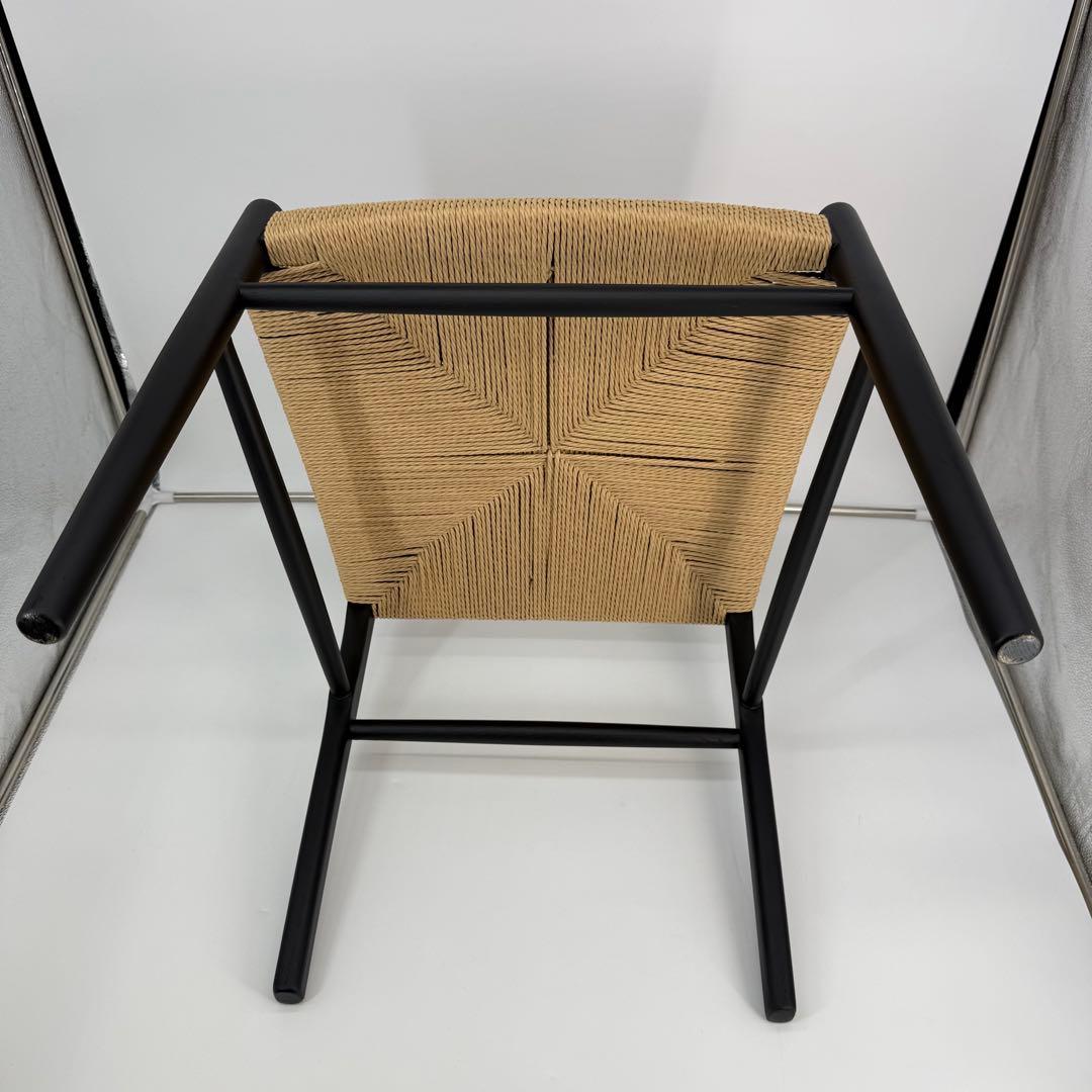 【送料込】Re:CENO PRODUCペーパーコードチェア ブラック×ナチュラル