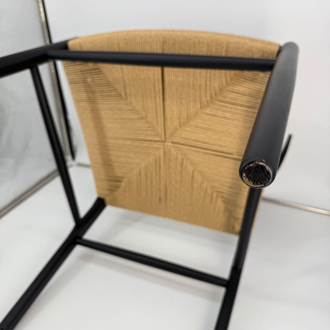 【送料込】Re:CENO PRODUCペーパーコードチェア ブラック×ナチュラル