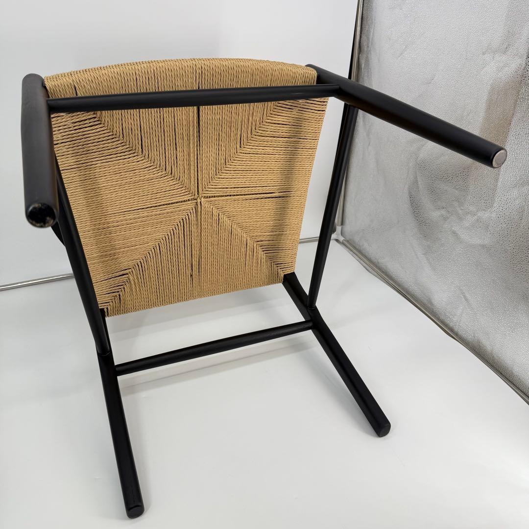 【送料込】Re:CENO PRODUCペーパーコードチェア ブラック×ナチュラル