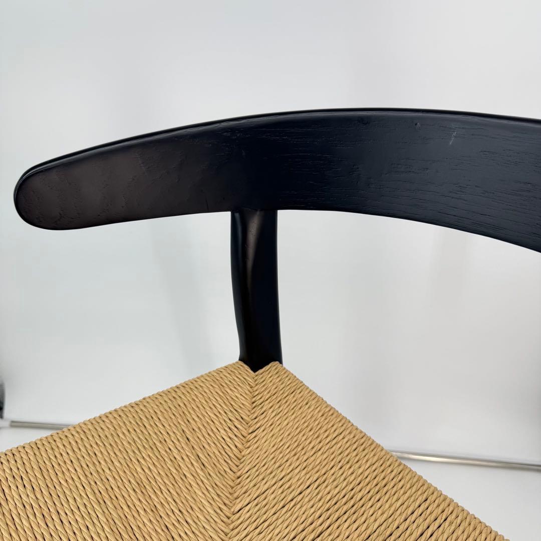 【送料込】Re:CENO PRODUCペーパーコードチェア ブラック×ナチュラル