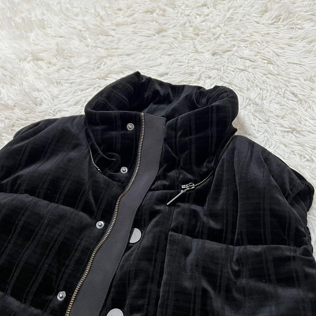 スズランデイジーリン for フォクシー ダウンベスト ベロア　ブラック