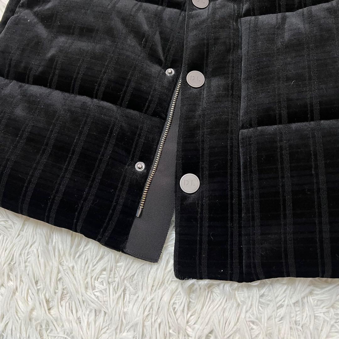 スズランデイジーリン for フォクシー ダウンベスト ベロア　ブラック