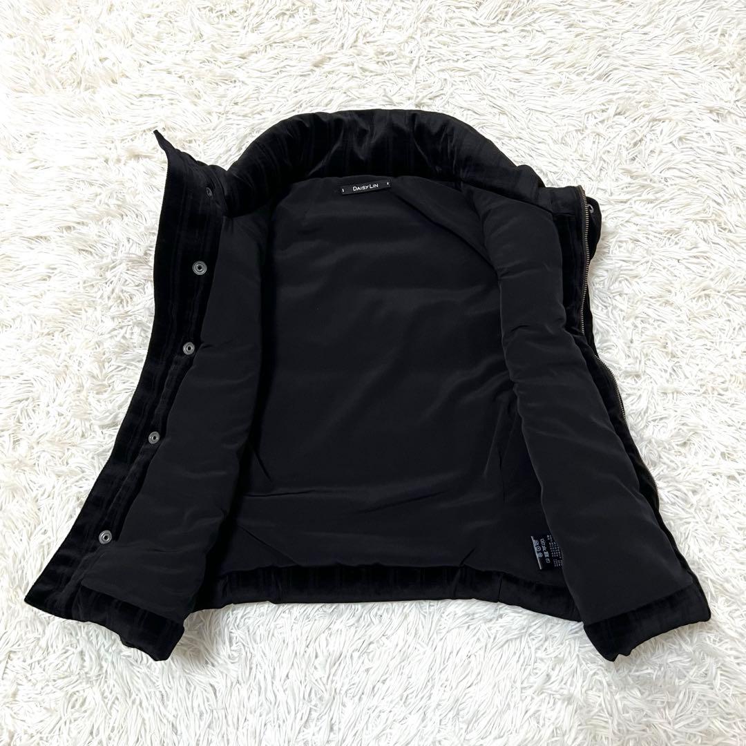 スズランデイジーリン for フォクシー ダウンベスト ベロア　ブラック