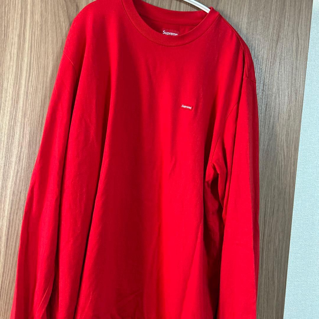 トップス Supreme Small Box L/S Tee \"Red\"
