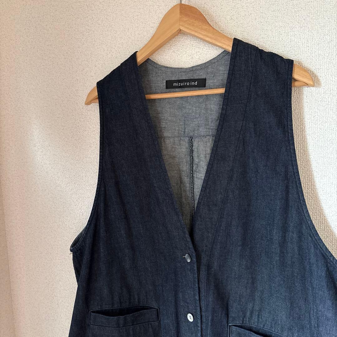 mizuiro ind デニムベスト