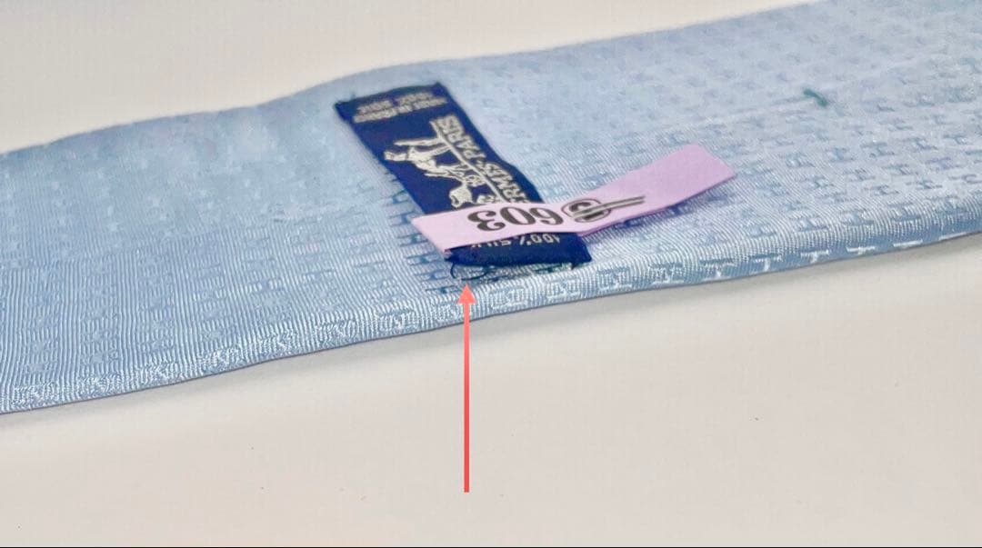 美品 エルメス ハイブランド ネクタイ ファソネ H柄 水色 光沢 高級