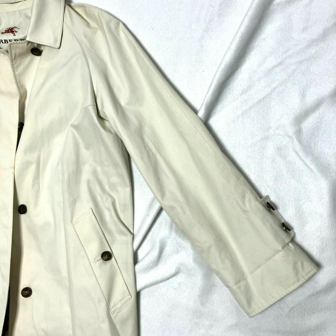 かっこいい！BURBERRY ステンカラーコート 刺繍　ボタン必見