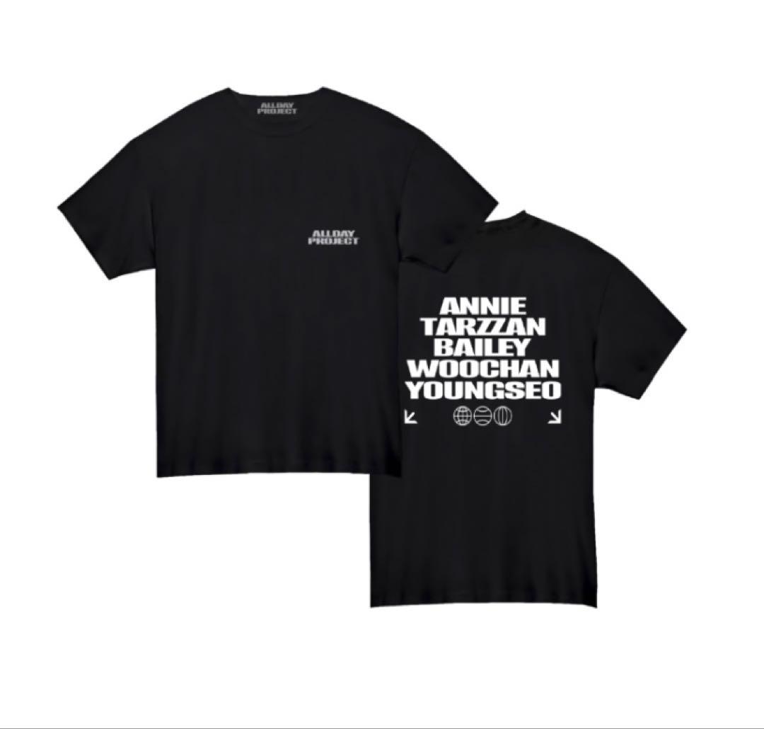 ALLDAY PROJECT BLACK MEMBER NAME Tシャツ
