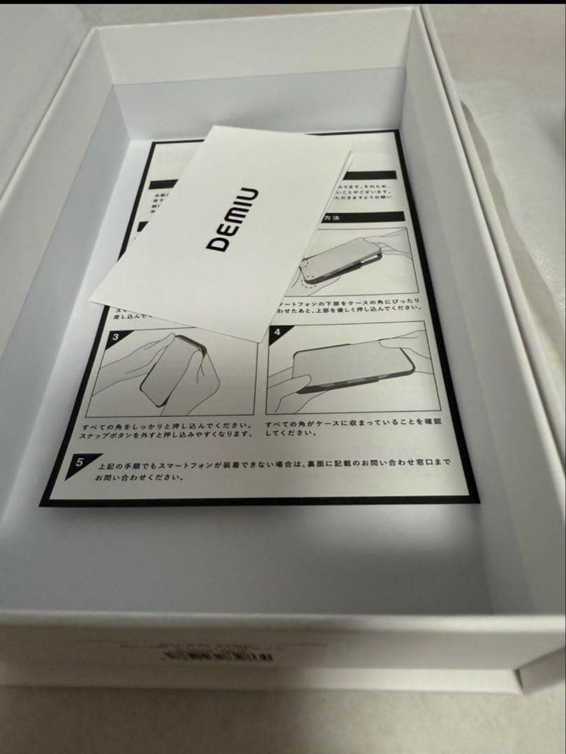 DEMIU iPhone16 pro ケース 手帳型 レザー