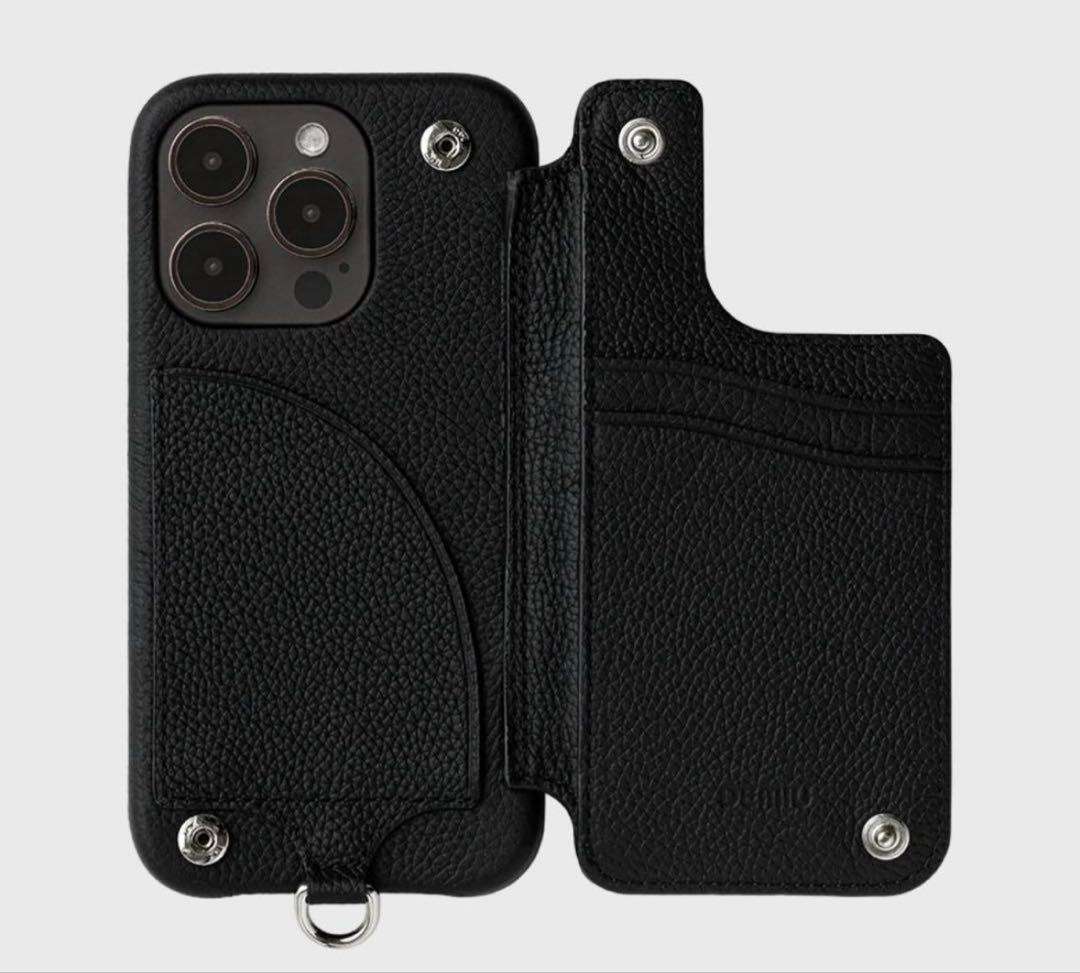 DEMIU iPhone16 pro ケース 手帳型 レザー