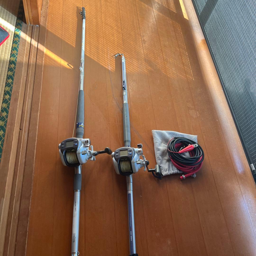 電動リール 2個セット シルバー