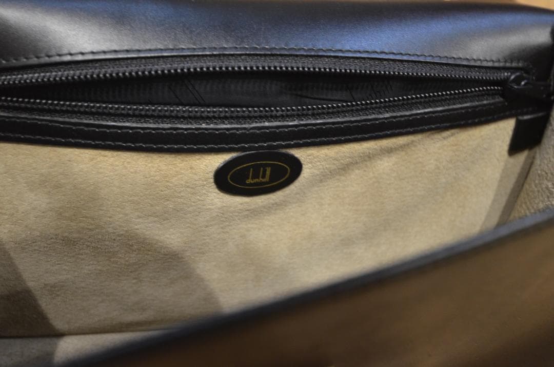 美品 dunhill ダンヒル セカンドバッグ クラッチバッグ ゴールド 金具