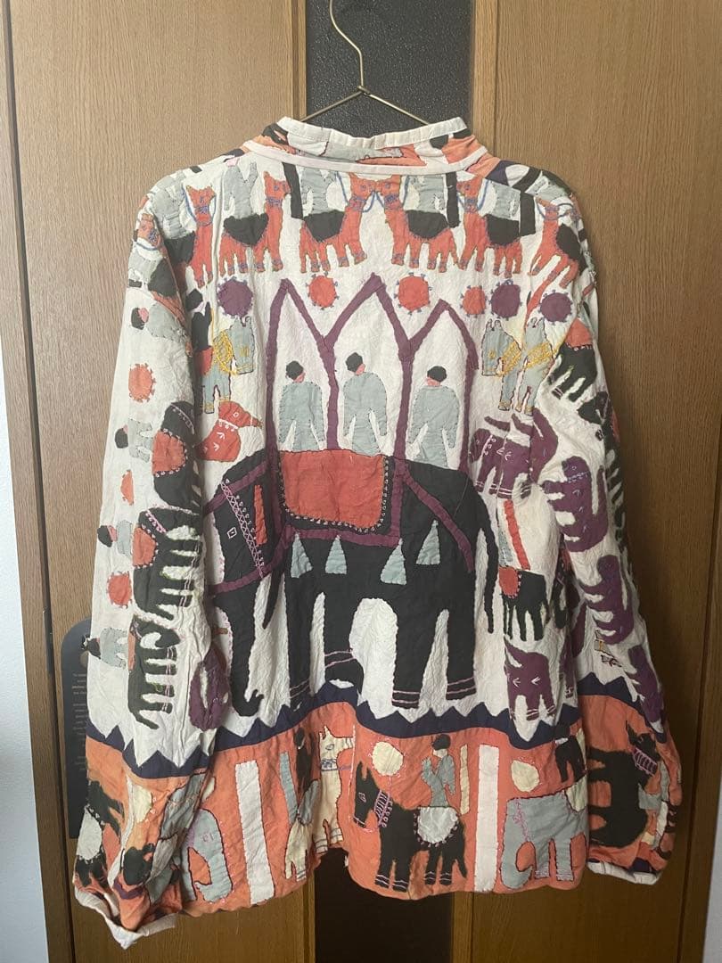 ハンドステッチ　パッチワーク　ジャケット