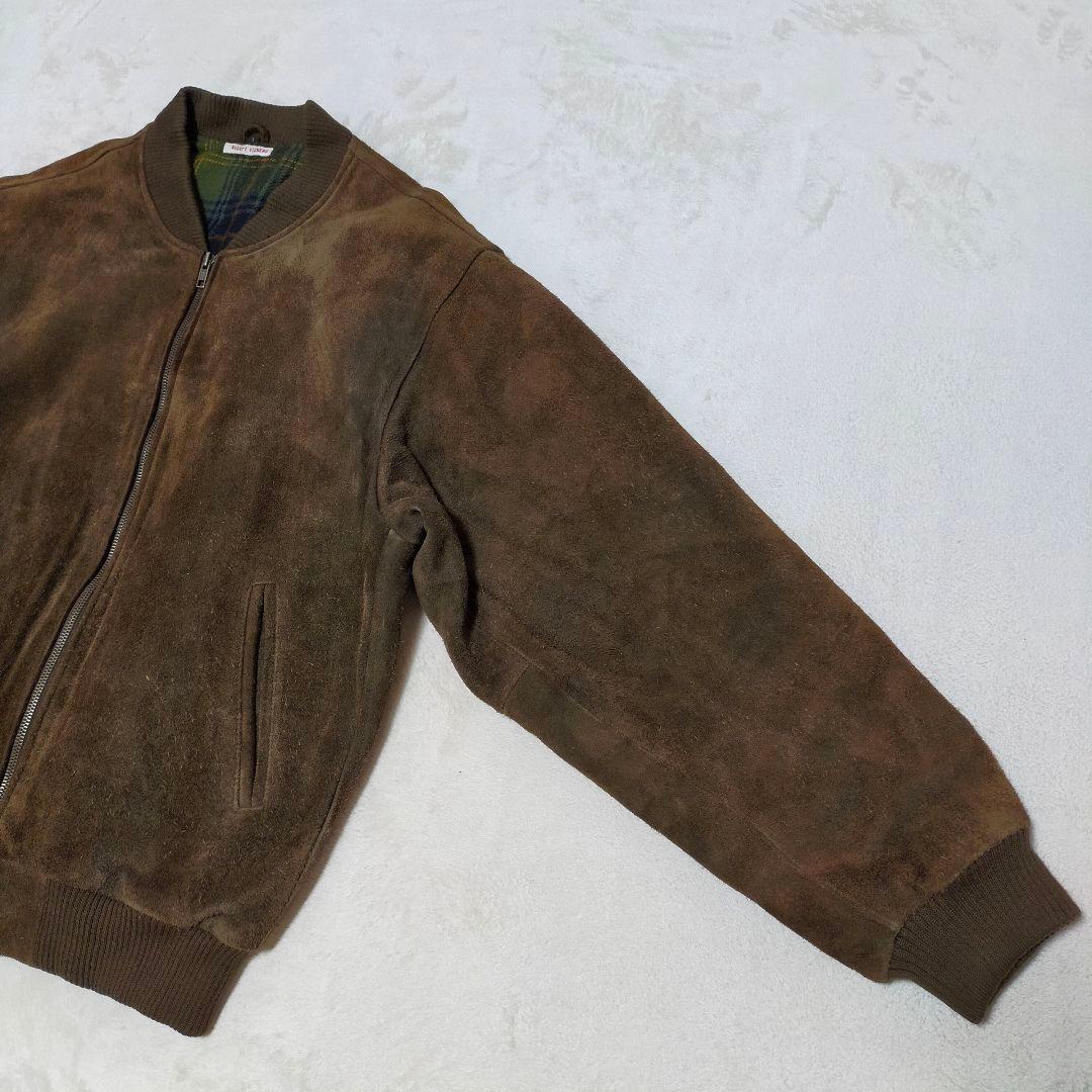 80S　ユーロヴィンテージ　フランス古着　MA-1タイプ　スエードジャケット