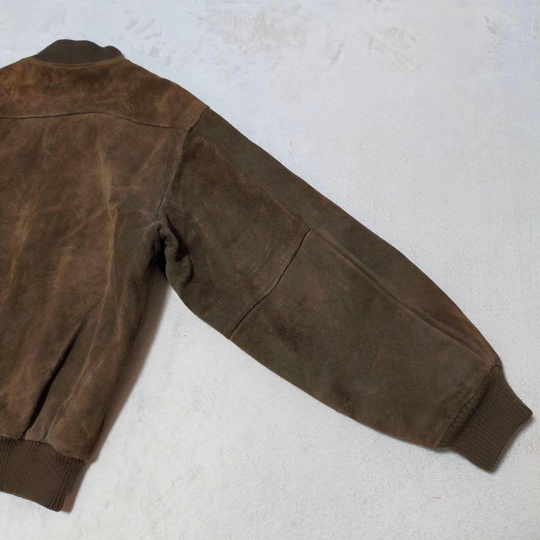 80S　ユーロヴィンテージ　フランス古着　MA-1タイプ　スエードジャケット