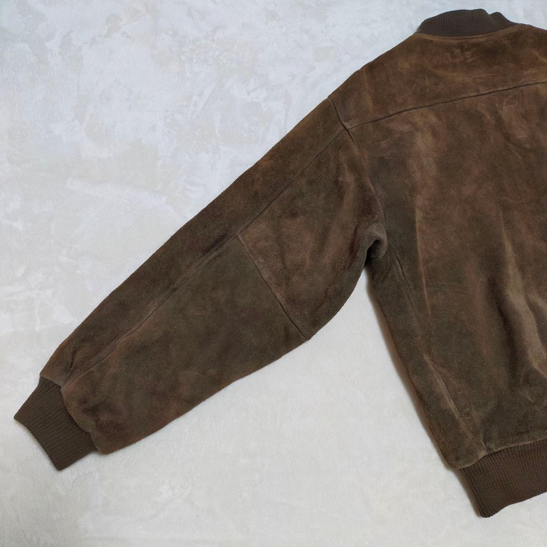 80S　ユーロヴィンテージ　フランス古着　MA-1タイプ　スエードジャケット