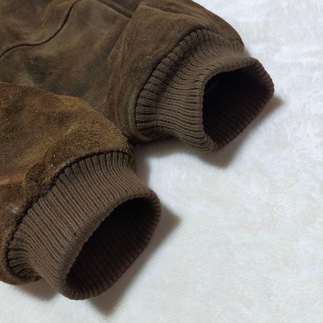 80S　ユーロヴィンテージ　フランス古着　MA-1タイプ　スエードジャケット