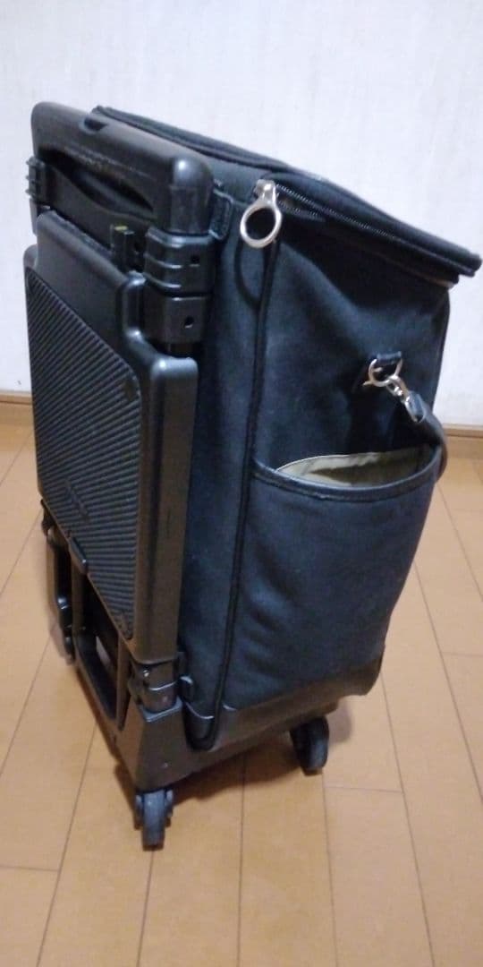 スワニー 座面付キャリーバッグカート黒 Lサイズ SWANY 取説付