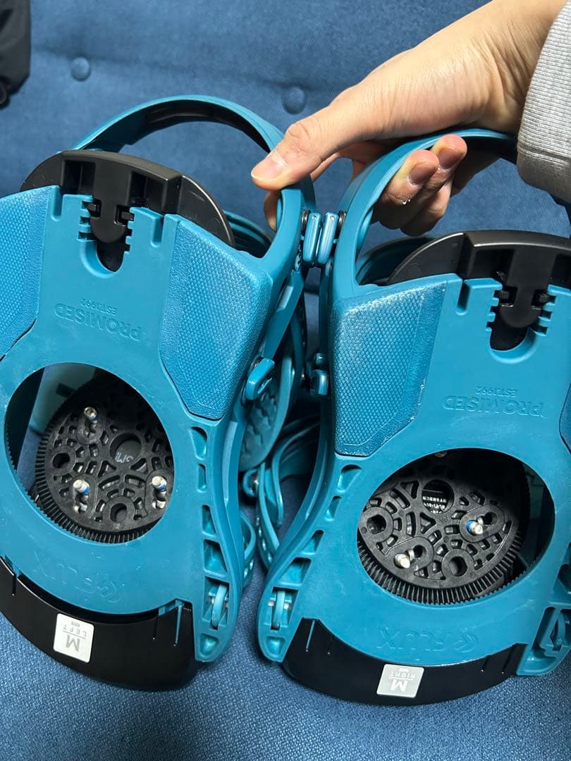 FLUX スノーボード ビンディング Mサイズ ブルー