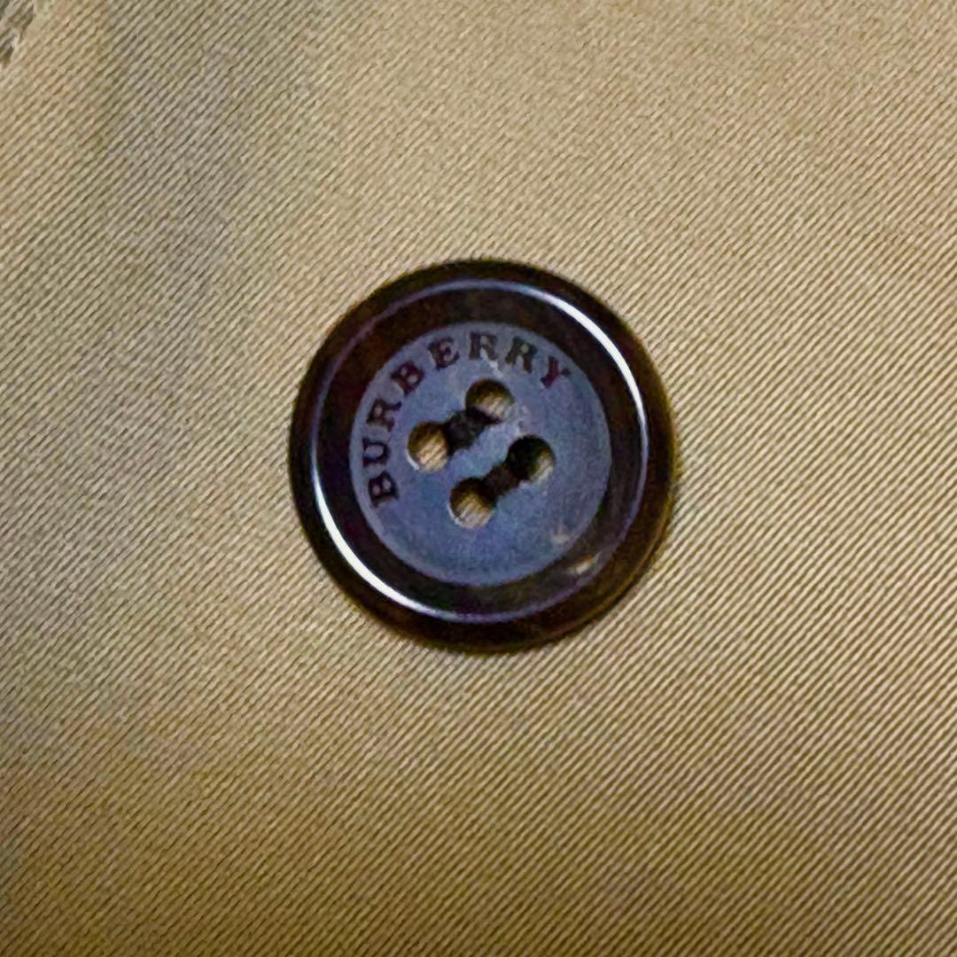 バーバリーロンドン メガチェックライナー付き ハニーべージュトレンチコート L