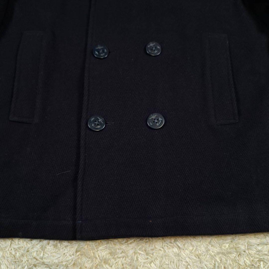 希少サイズ　CHAPS ラルフローレン　ヘリンボーン　ピーコート