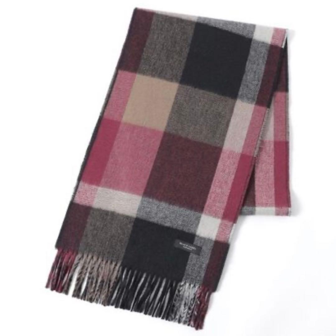 BLACK LABEL チェック マフラー