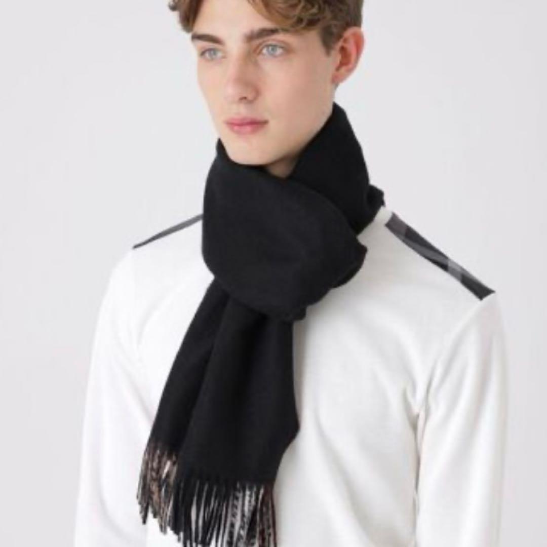 BLACK LABEL チェック マフラー