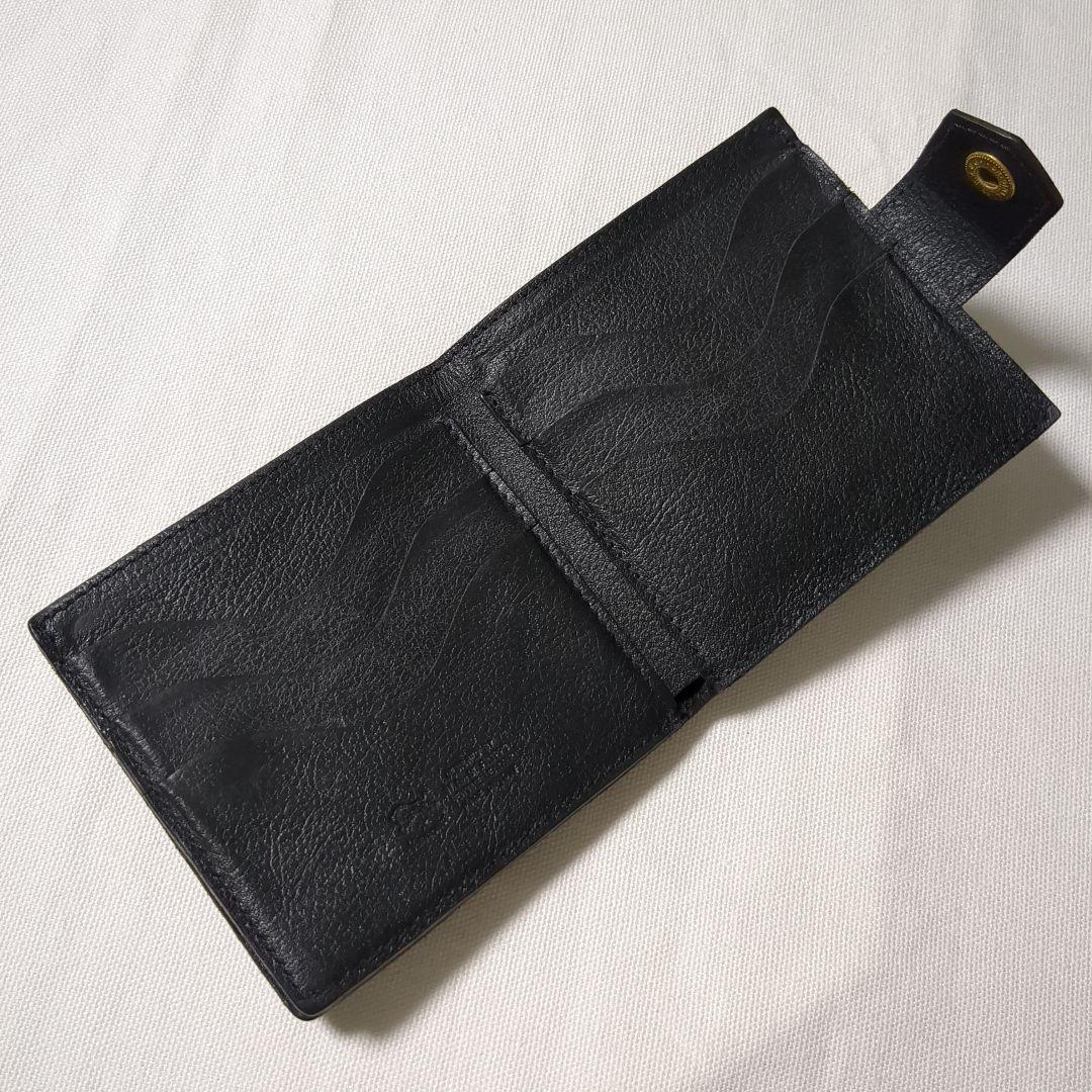 美品 イルビゾンテ ナターコレクション 2つ折り 財布 ブラック グリーン