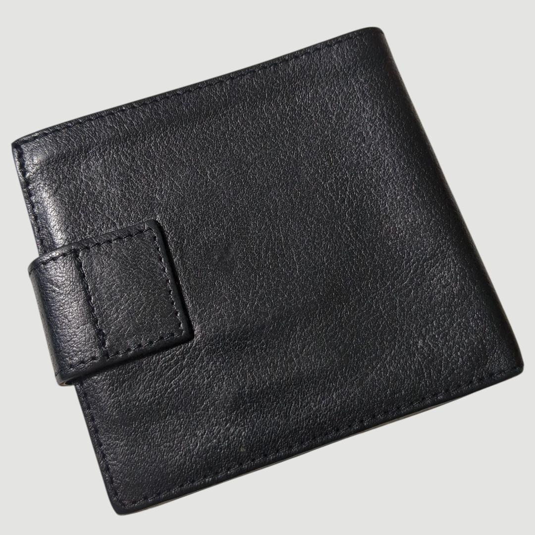 美品 イルビゾンテ ナターコレクション 2つ折り 財布 ブラック グリーン