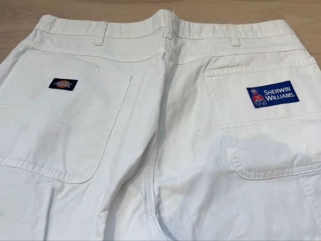 ②Sherwin-Williams ホワイトパンツ　38✖️30 デッドストック