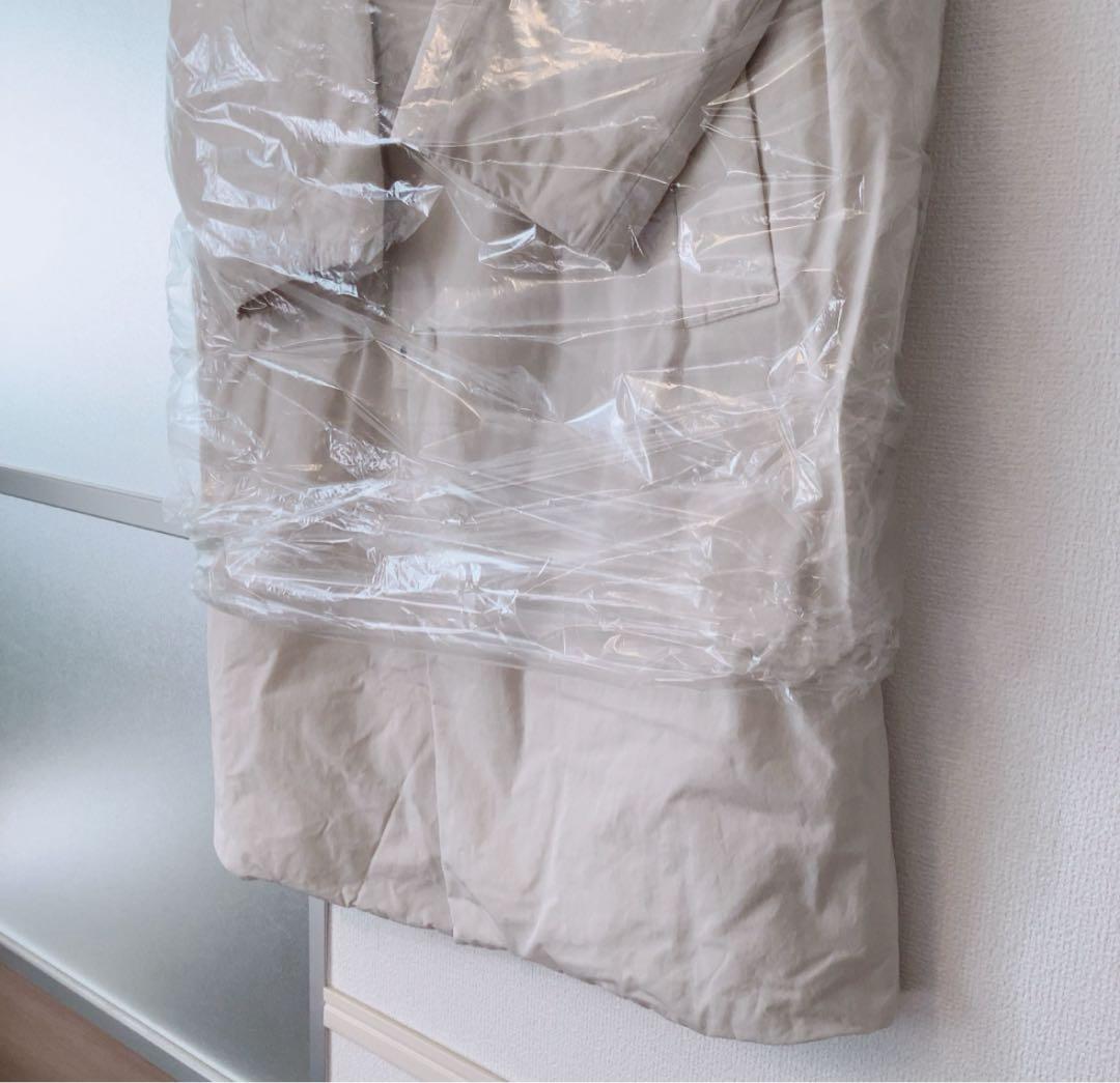 マカフィー MACPHEE ノーカラーダウンコート ジャケット　36 白