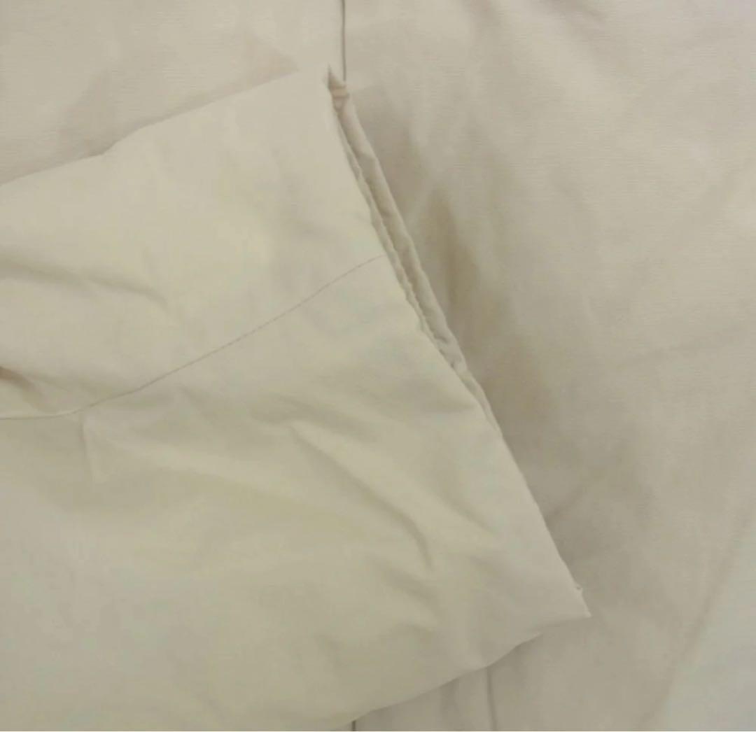 マカフィー MACPHEE ノーカラーダウンコート ジャケット　36 白