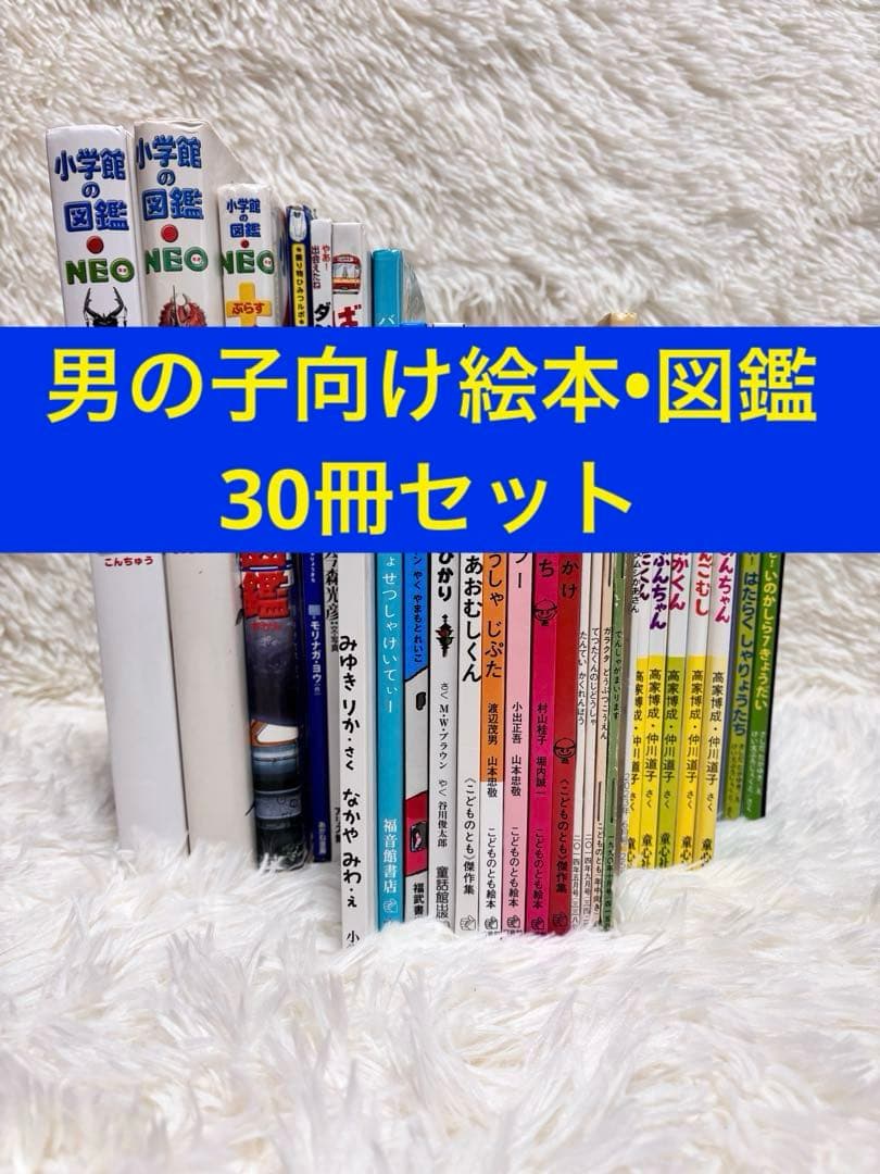 男の子向け絵本•図鑑30冊セット