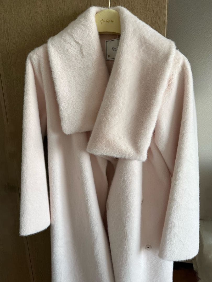 ジャケット・アウター Herlipto Grace Wrap Coat powder pink
