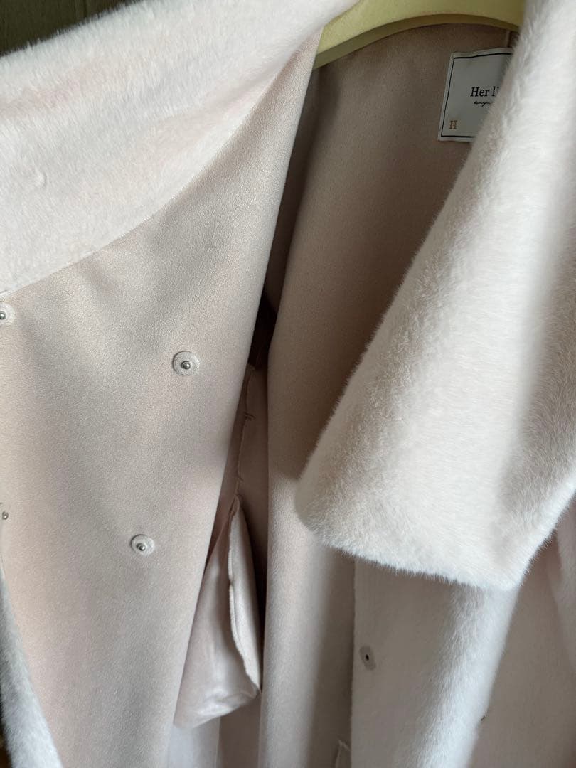 ジャケット・アウター Herlipto Grace Wrap Coat powder pink