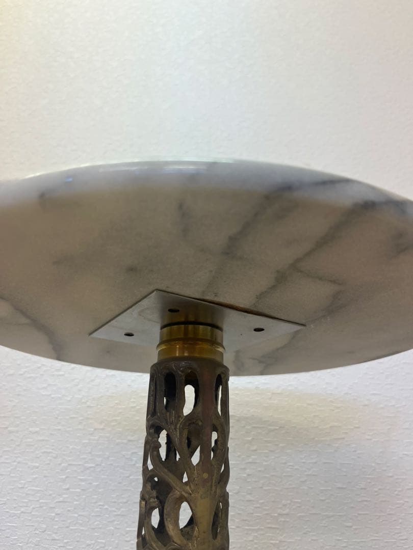 大理石 フラワースタンド 花台 サイドテーブル インテリア 装飾　円形テーブル