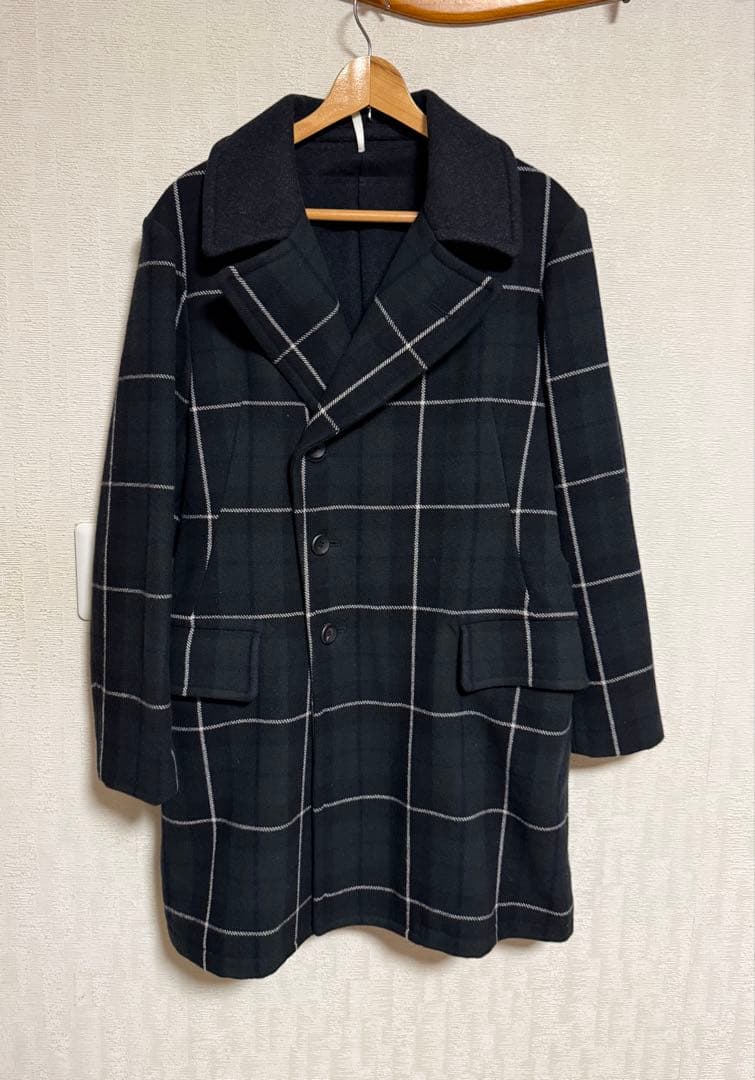 【サイズ7】sus-sous greatcoat BLACK WATCH