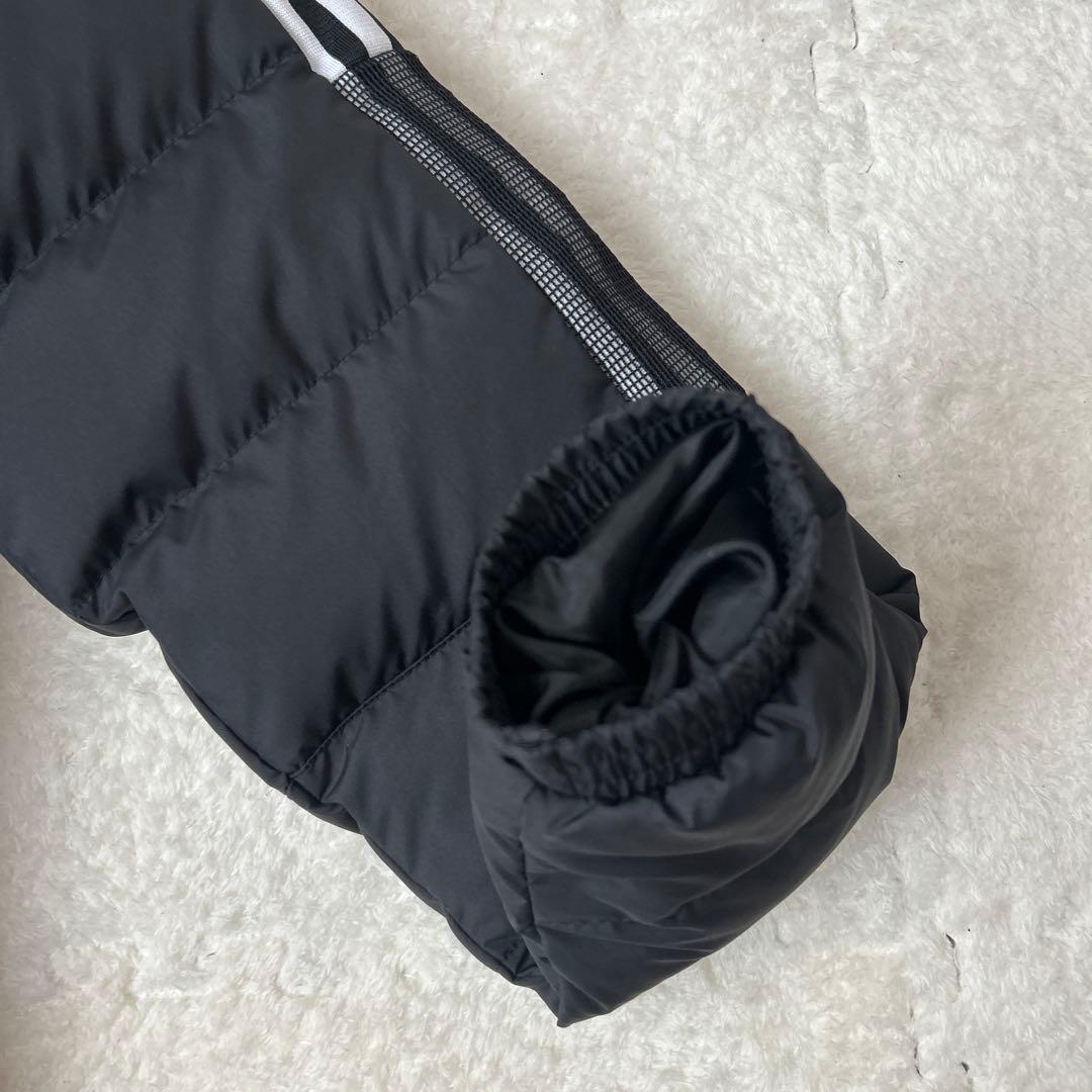 adidas ロングダウンコート ベンチコートブラック M 防寒