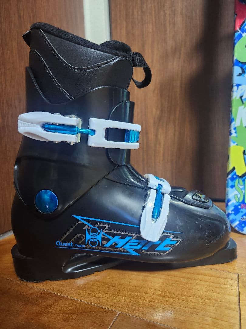 子供スキー板セット　スキー板 136cm ブーツ 24cm ストック　100cm