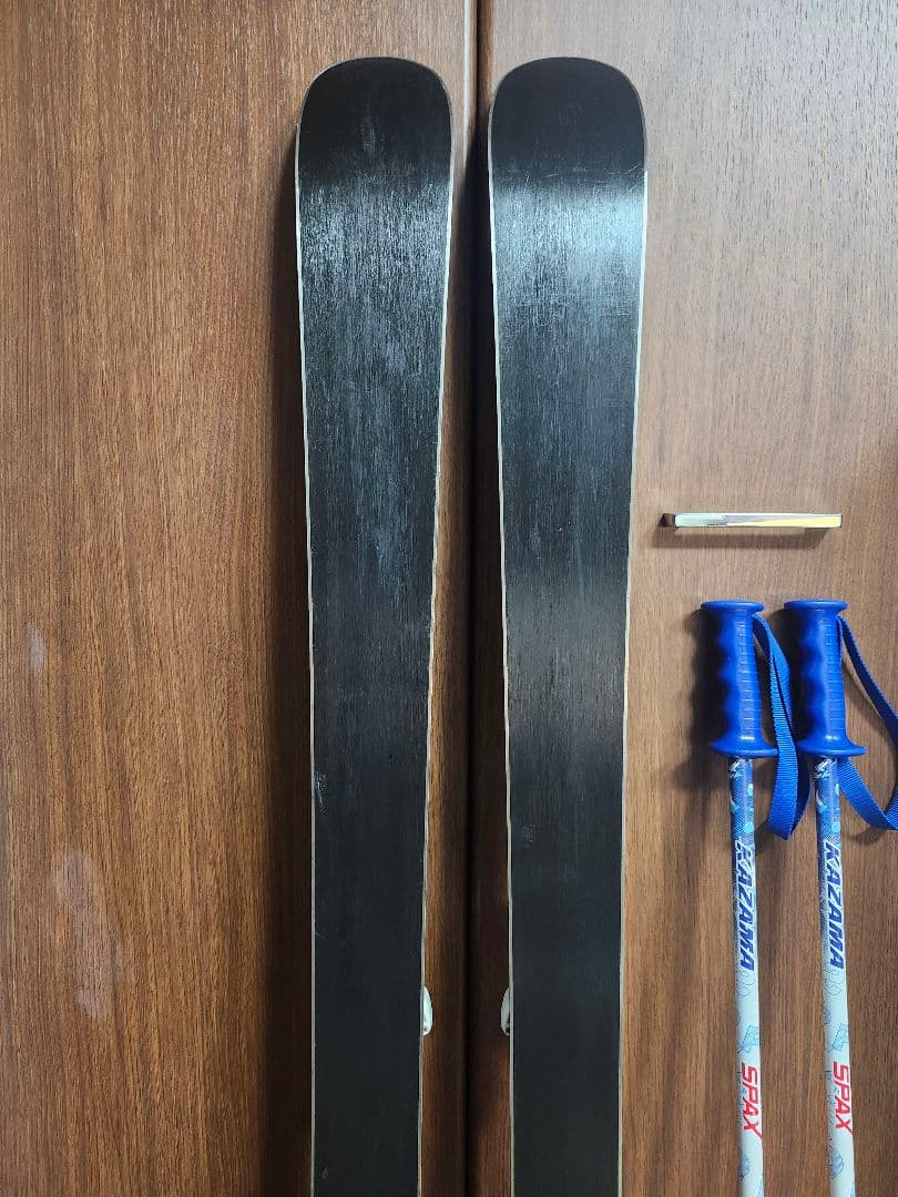 子供スキー板セット　スキー板 136cm ブーツ 24cm ストック　100cm