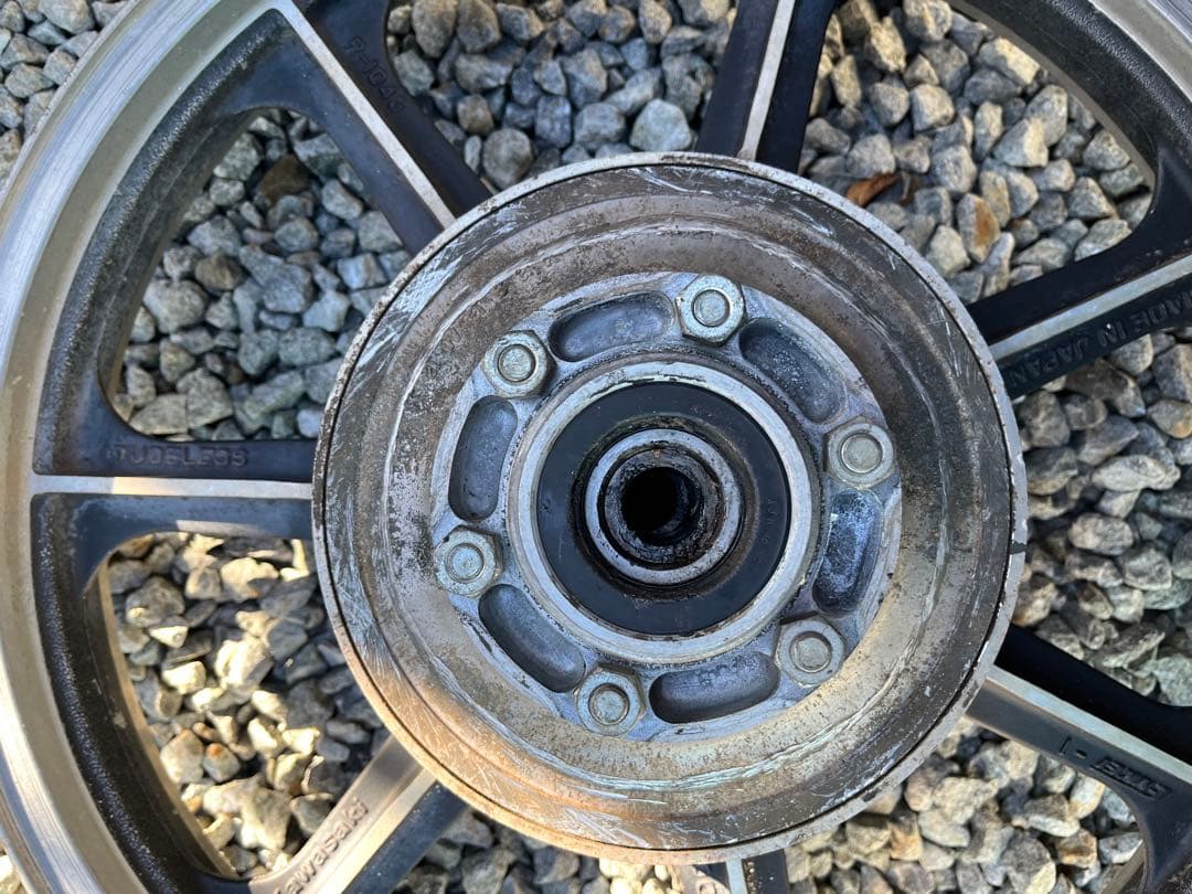 z1000j 前後純正アルミホイール