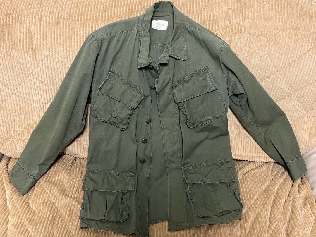 60s U.S.ARMY ジャングルファティーグ 4th リップストップS-R