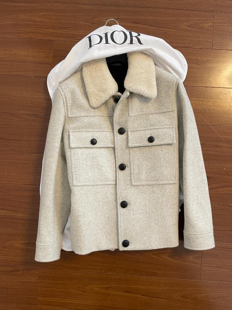 DIOR　ウールジャケット　グレー　サイズ４４　ハンガー・ガーメントケース