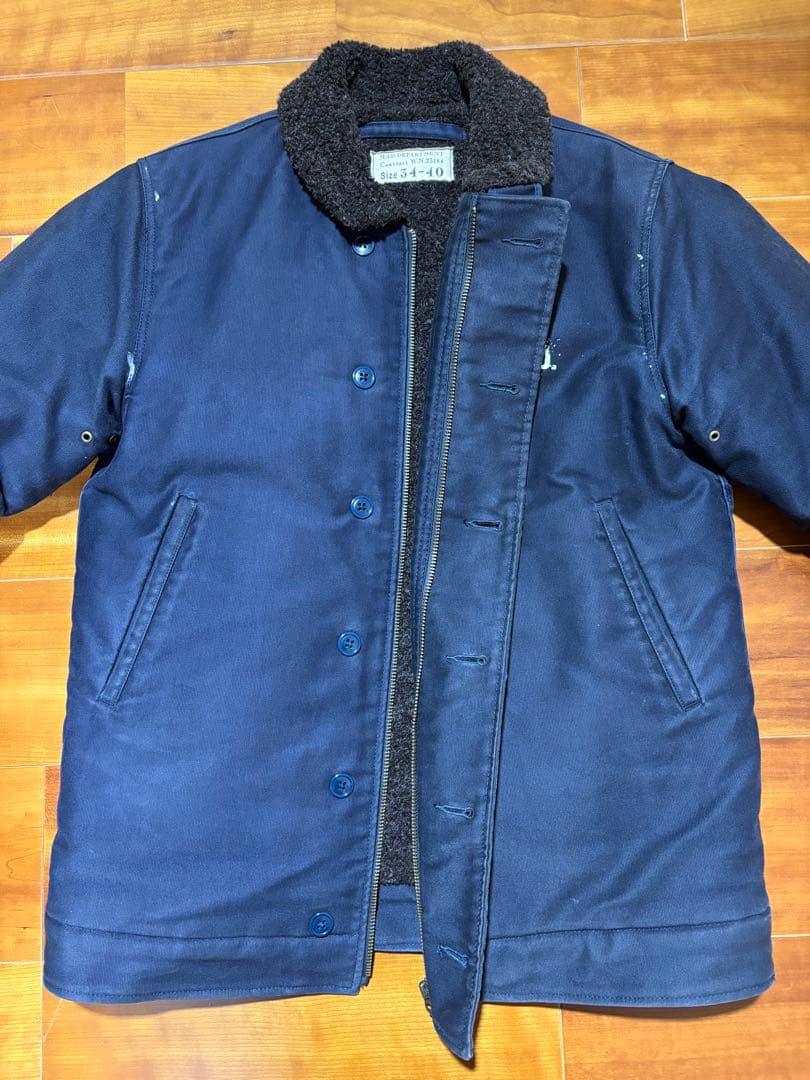 WEIRDO ウィアード N-1 デッキジャケット ネイビー Ｌサイズ