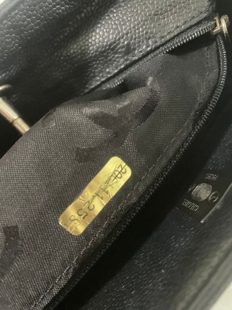 CHANEL キャビアスキン　2wayバッグ　ターンロック　ココマーク　シャネル