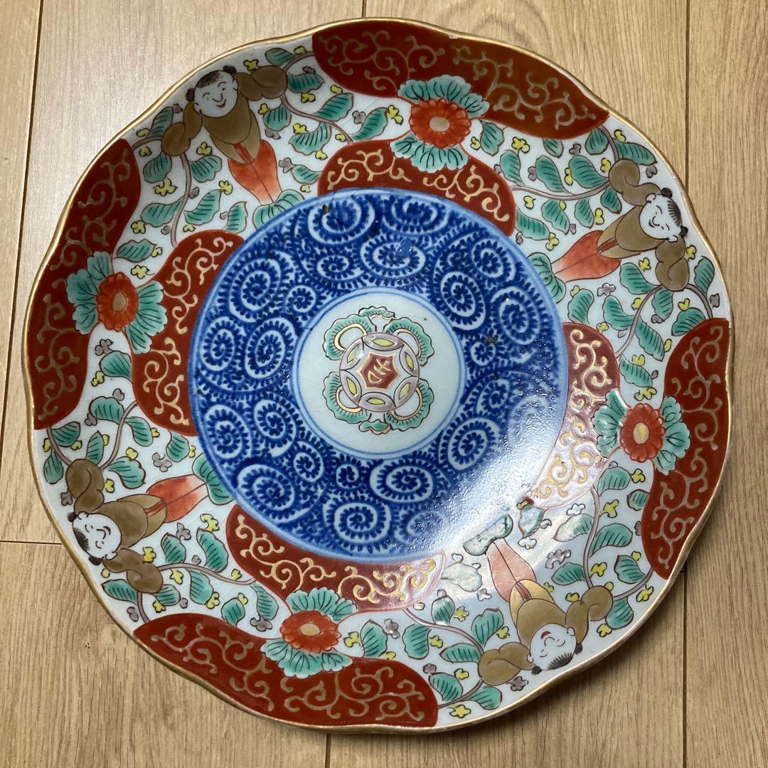 南京　錦平三重　大皿　2枚セット